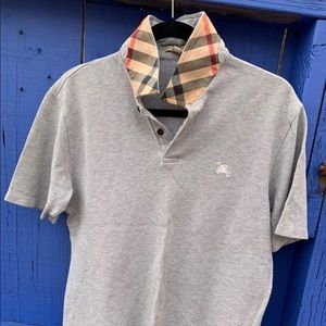S O L D ❌ Burberry Brit Mens Gray Polo - Size M
